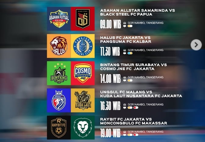 Hasil Liga Futsal Profesional: Unggul FC Bantai Kuda Laut 5-1!