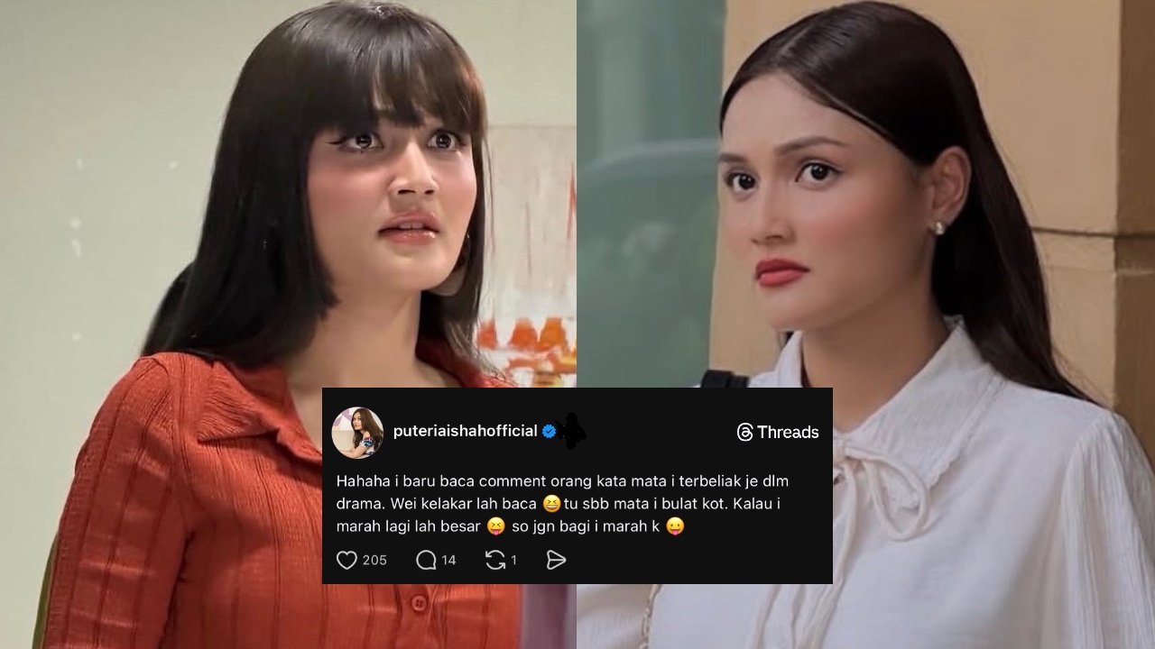 Mata Bulat Puteri Aishah Tarik Perhatian Netizen